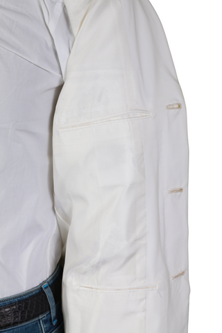 KNT by Kiton White Solid Sport Jacket