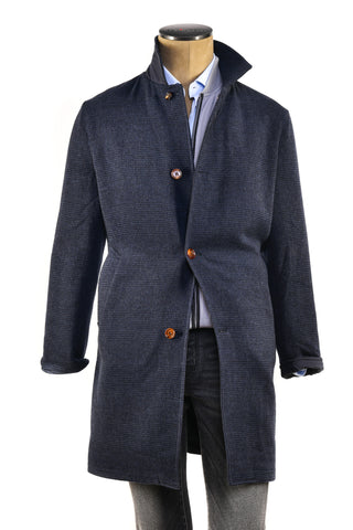 Kired Peak Wool-Cashmere Reversible Overcoat