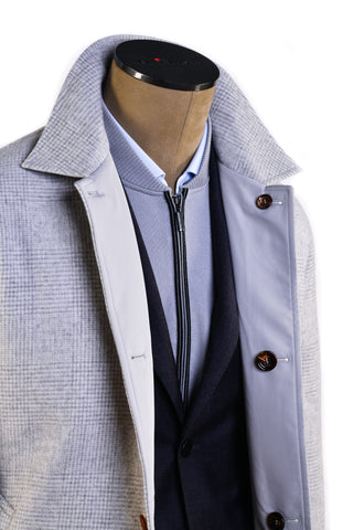 Kired Peak Wool-Cashmere Reversible Overcoat