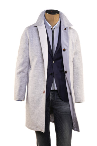 Kired Peak Wool-Cashmere Reversible Overcoat