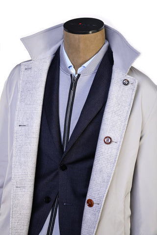 Kired Peak Wool-Cashmere Reversible Overcoat