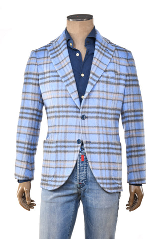 Sartorio Plaid Alpaca/ Wool Sport Jacket