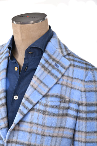 Sartorio Plaid Alpaca/ Wool Sport Jacket