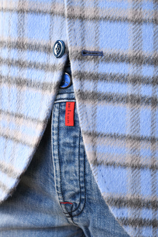 Sartorio Plaid Alpaca/ Wool Sport Jacket