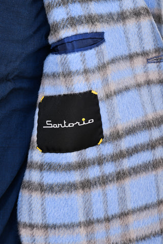 Sartorio Plaid Alpaca/ Wool Sport Jacket