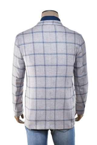 Sartorio Windowpane Virgin-Wool Sport Jacket