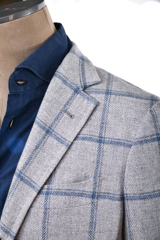 Sartorio Windowpane Virgin-Wool Sport Jacket