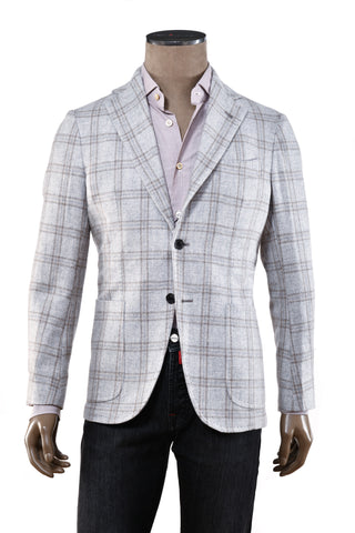 Sartorio Windowpane Cashmere Sport Jacket