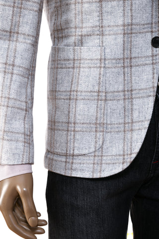 Sartorio Windowpane Cashmere Sport Jacket