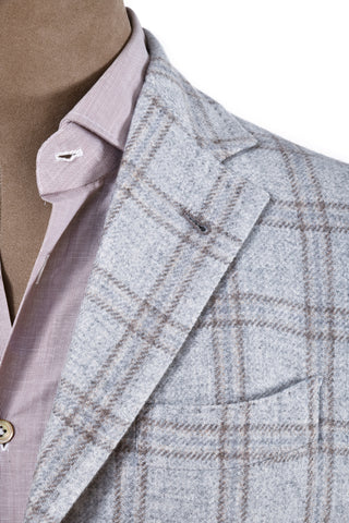 Sartorio Windowpane Cashmere Sport Jacket