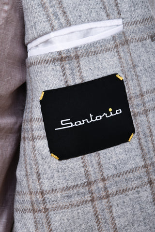 Sartorio Windowpane Cashmere Sport Jacket