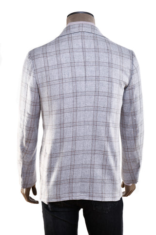 Sartorio Windowpane Cashmere Sport Jacket