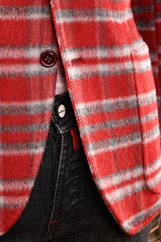 Sartorio Plaid Alpaca/ Wool Sport Jacket