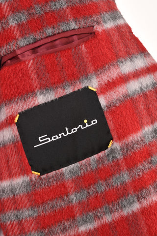 Sartorio Plaid Alpaca/ Wool Sport Jacket