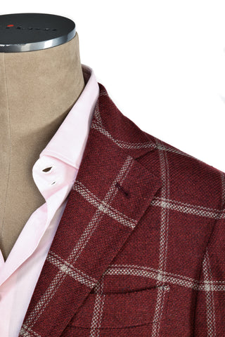 Sartorio Windowpane Virgin-Wool Sport Jacket