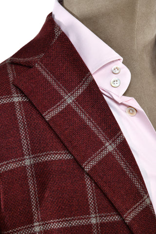 Sartorio Windowpane Virgin-Wool Sport Jacket