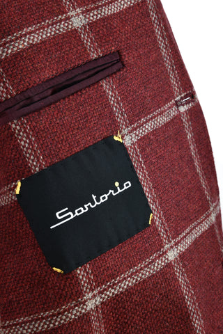 Sartorio Windowpane Virgin-Wool Sport Jacket