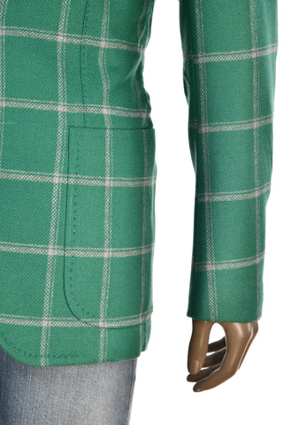 Sartorio Green Plaid Virgin-Wool Sport Jacket