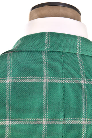 Sartorio Green Plaid Virgin-Wool Sport Jacket