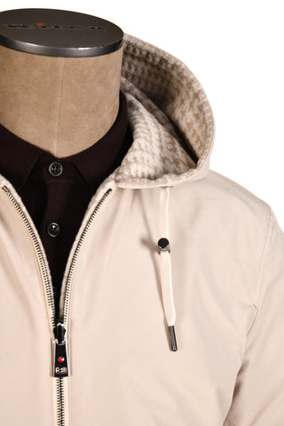 Kired Barwa Cream-Tan Prince of Wales/ Tan Reversible Jacket