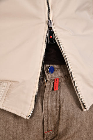 Kired Barwa Cream-Tan Prince of Wales/ Tan Reversible Jacket