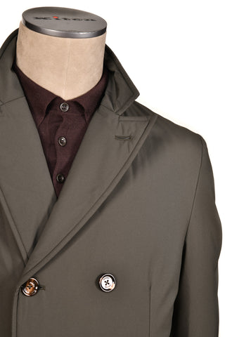 Kired by Kiton Ofu Double-Breasted Raincoat