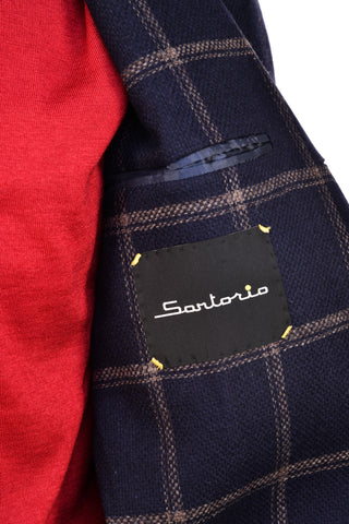 Sartorio Windowpane Virgin-Wool Sport Jacket