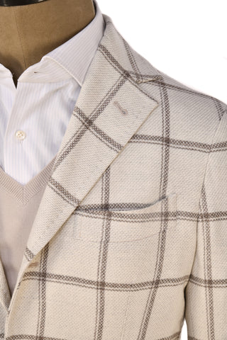 Sartorio Windowpane Virgin-Wool Sport Jacket