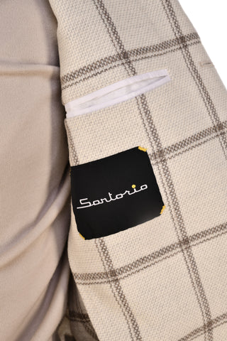 Sartorio Windowpane Virgin-Wool Sport Jacket