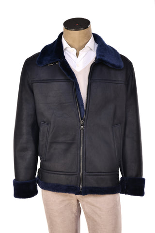 Hettabretz Belted Shearling Overcoat