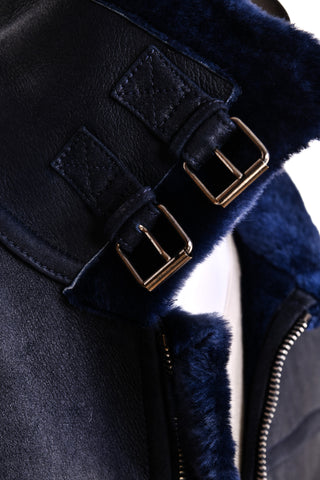 Hettabretz Belted Shearling Overcoat