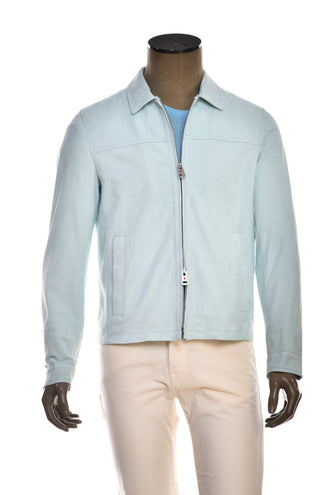 Kired Juan Lambskin Suede Zip-Up Jacket