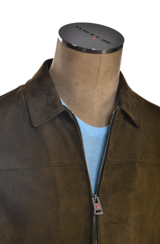 Kired Juan Lambskin Suede Zip-Up Jacket