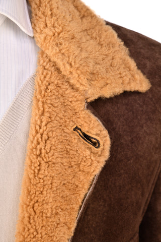 Hettabretz Suede Curly Shearling Coat