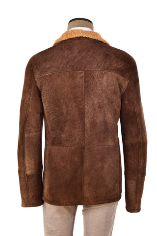 Hettabretz Suede Curly Shearling Coat