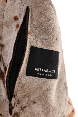 Hettabretz Belted Shearling Overcoat