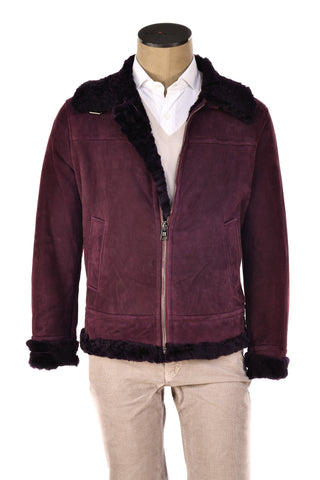 Hettabretz Belted Shearling Overcoat