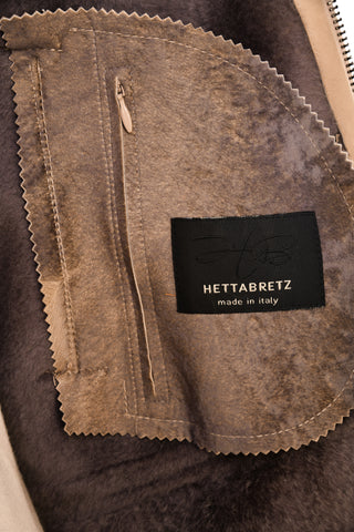 Hettabretz Belted Shearling Overcoat