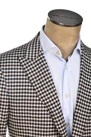 Carlo Barbera Shepherd Check Wool-Cashmere Sport Jacket