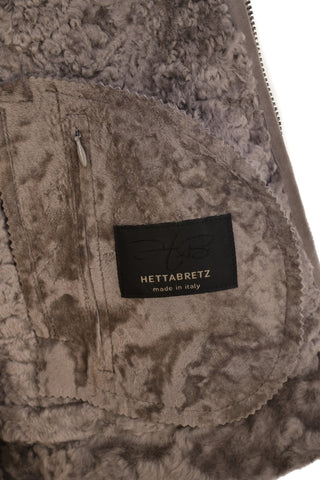 Hettabretz Belted Shearling Overcoat