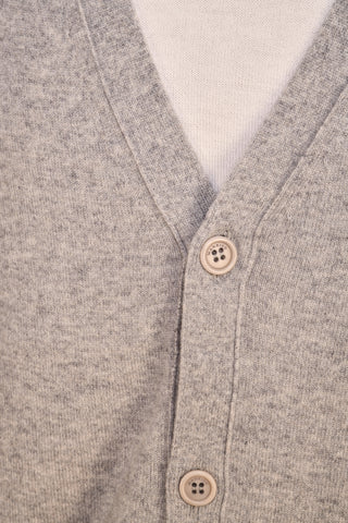 Manrico Cashmere Button Down V-Neck Cardigan