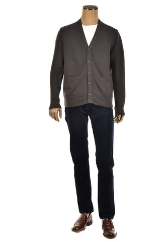 Manrico Cashmere Button Down V-Neck Cardigan