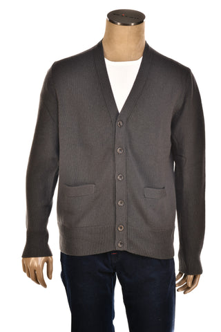 Manrico Cashmere Button Down V-Neck Cardigan