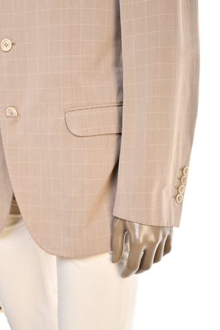 Brunello Cucinelli Windowpane Cotton Sport Jacket