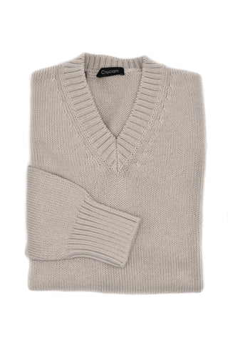 Cruciani Cotton V-Neck Sweater