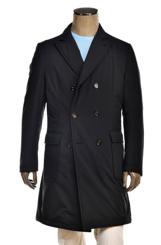 Kired by Kiton Ofu Double-Breasted Raincoat