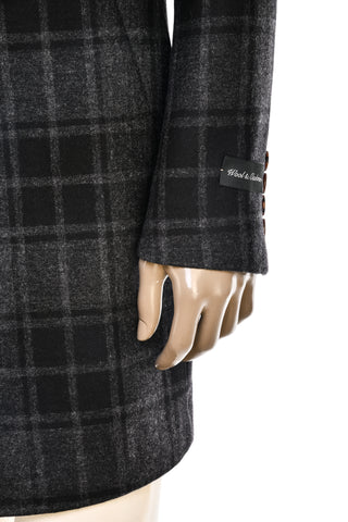 Fiore di Napoli Plaid Wool-Cashmere Overcoat