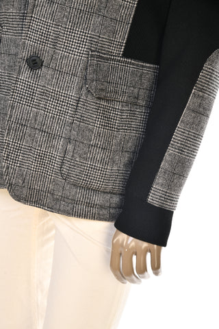 Duru Prince of Wales Wool Long Sleeve Jacket