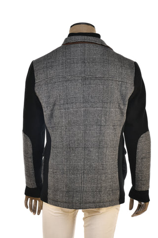 Duru Prince of Wales Wool Long Sleeve Jacket