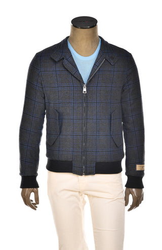 Carlo Barbera Beto Double Windowpane Cashmere Jacket